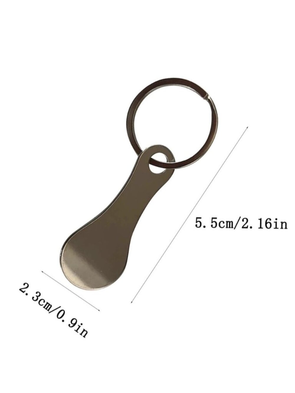 2pcs Metal Shopping Cart Tokens: Trolley Key Ring Coin Holder Keychain - NEW - Picture 4 of 8